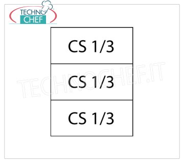 TECHNOCHEF - Set 3 Cestelli 1/3 per cuocipasta, Mod.C3 Set 3 cestelli 1/3, per cuocipasta Serie 700.