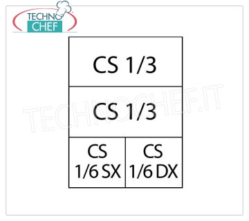 TECHNOCHEF - Set 2 Cestelli 1/3 + 2 Cestelli 1/6 per cuocipasta, Mod.C4A Set 2 Cestelli 1/3 + 2 Cestelli 1/6, per cuocipasta Serie 700.