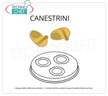 Technochef - TRAFILA CANESTRINI in LEGA OTTONE-BRONZO