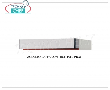 Modulo cappa con frontale inox Modulo cappa con frontale inox per forni pasticceria Mod.KPC e KPF, dim.mm.1200x1730x160h