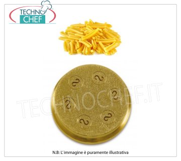 Technochef - Trafila Casarecce / Strozzapreti 8,8 mm Trafila in bronzo per Casarecce / Strozzapreti 8,8 mm