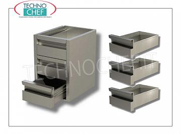Cassetti e Cassettiere in Acciaio Inox 