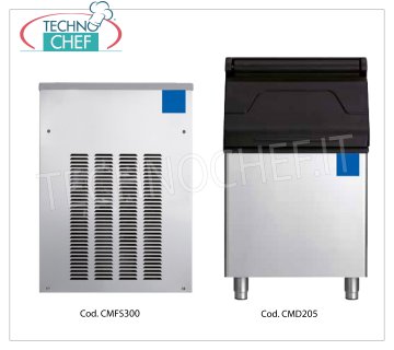 Produttori / macchine ghiaccio granulare  resa 320 Kg/24 ore  senza deposito,