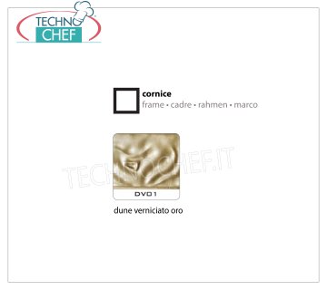 Cornice Dune Verniciato Oro DV01 Cornice con portavetri, colore ''Dune'' verniciato oro, dimensioni mm 600x600x7h