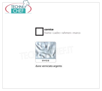 Cornice Dune Verniciato Argento DV02 Cornice con portavetri, colore ''Dune'' verniciato argento, dimensioni mm 600x600x7h