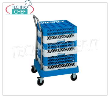 CARRELLO per CESTELLI LAVASTOVIGLIE SENZA MANIGLIA