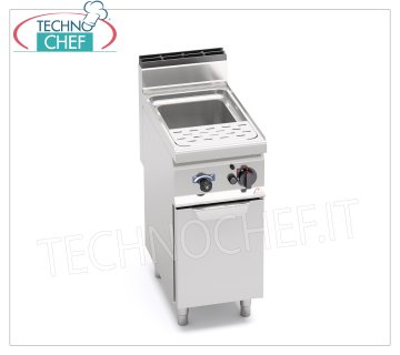 TECHNOCHEF - CUOCIPASTA a GAS su MOBILE, 1 vasca da lt.30, Mod.CPG40E CUOCIPASTA a GAS su MOBILE, BERTOS, Linea MACROS 700, Serie PASTA ITALY, 1 vasca inox da lt.30, potenza termica Kw.10,00, Peso 49 Kg, dim.mm.400x700x900h