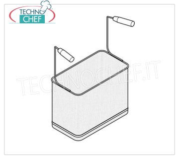 TECHNOCHEF - Cestello 1/3 per cuocipasta, Mod.CS1/3 Cestello 1/3, dim.mm.290x105x200h, per cuocipasta Serie 700.