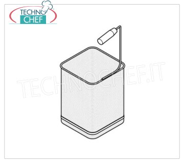 TECHNOCHEF - Cestello 1/6 DX per cuocipasta, Mod.CS1/6DX Cestello 1/6 DX, dim.mm.140x105x200h, per cuocipasta Serie 700.