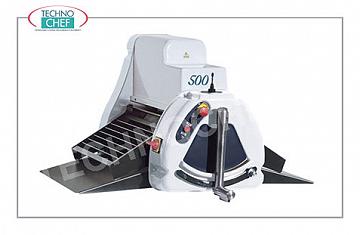 Sfogliatrici da banco con CILINDRI da cm 50 - mod. SF500B04M Sfogliatrice da BANCO manuale SENZA NASTRI, larghezza cilindri 500 mm, V 380/3, Kw 0,26, Peso 110 Kg, dim.mm.1110X970X610h