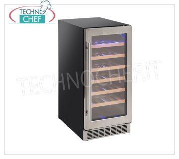 COOL HEAD - Technochef, Cantinetta Refrigerata da incasso 1 Porta Vetro, temp.+5°/+18°C, Mod.CW40