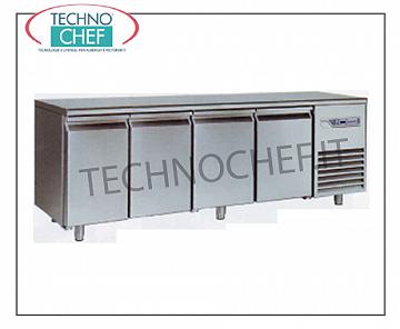 Tavoli refrigerati smontabili Tavolo refrigerato smontabile, 4 porte, ventilato, temp. -10°-25°, lt 600.