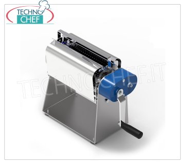 Technochef - Inteneritrice Manuale per carne a fette, mod.DRAKEMAN Intenetritrice manuale per carne a rulli, realizzata in acciaio inox, lunghezza cilindro 250 mm, bocca di carico da mm 30x250, dim.mm.253x180x406h