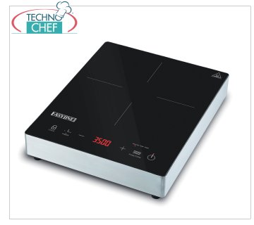 TECHNOCHEF - Piastra ad Induzione da Tavolo, Superficie Induttiva Ø 120÷260 mm, Mod.E350C