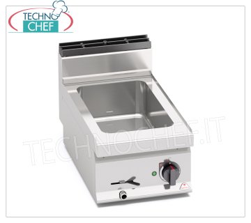 TECHNOCHEF - Bagnomaria Elettrico Professionale da Banco, Capacità 1 x GN 1/1, Mod.E7BM4B BAGNOMARIA ELETTRICO da BANCO, BERTOS, Linea MACROS 700, Serie CONSTANT, con vasca per 1 bacinella GN 1/1 (esclusa),  V.230/1, Kw.1,2, Peso 17 Kg, dim.mm.400x700x290h