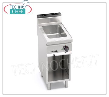 TECHNOCHEF - Bagnomaria Elettrico Professionale su Vano a Giorno, Capacità 1 x GN 1/1, Mod.E7BM4M BAGNOMARIA ELETTRICO su VANO a GIORNO, BERTOS, Linea MACROS 700, Serie CONSTANT, con vasca per 1 bacinella GN 1/1 (esclusa),  V.230/1, Kw.1,2, Peso 28 Kg, dim.mm.400x700x900h