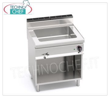TECHNOCHEF - Bagnomaria Elettrico Professionale su Vano a Giorno, Capacità 2 x GN 1/1, Mod.E7BM8M BAGNOMARIA ELETTRICO su VANO a GIORNO, BERTOS, Linea MACROS 700, Serie CONSTANT, con vasca per 2 bacinelle GN 1/1 (escluse),  V.230/1, Kw.2,4, Peso 46 Kg, dim.mm.800x700x900h