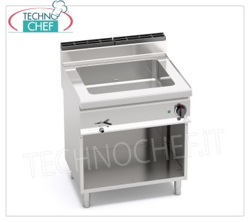 TECHNOCHEF - Bagnomaria Elettrico Professionale su Vano a Giorno, Capacità 2 x GN 1/1, Mod.E7BM8M BAGNOMARIA ELETTRICO su VANO a GIORNO, BERTOS, Linea MACROS 700, Serie CONSTANT, con vasca per 2 bacinelle GN 1/1 (escluse),  V.230/1, Kw.2,4, Peso 46 Kg, dim.mm.800x700x900h