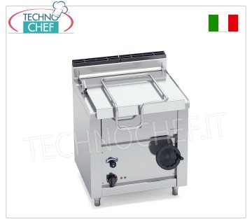 Technochef - Brasiera Elettrica, Ribaltamento Manuale, Capacità lt.60, Mod.E7BR8/I Brasiera ribaltabile elettrica, BERTOS, Linea MACROS 700, Serie HIGH-TECH MAXI, con vasca inox da lt.60, ribaltamento manuale, V.400/3+N, Kw.9,00, Peso 112 Kg, dim.mm.800x700x900h