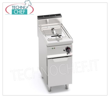 TECHNOCHEF - FRIGGITRICE ELETTRICA su MOBILE, 1 VASCA da lt.10, Mod.E7F10-4M FRIGGITRICE ELETTRICA su MOBILE, BERTOS, Linea MACROS 700, Serie TURBO, 1 VASCA da lt.10, V.400/3+N, Kw.6,00, Peso 39 Kg, dim.mm.400x700x900h