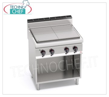 TECHNOCHEF - CUCINA TUTTAPIASTRA ELETTRICO su VANO a GIORNO, Kw.9, Mod.E7TPM CUCINA TUTTAPIASTRA ELETTRICO su VANO a GIORNO, BERTOS, Linea MACROS 700, Serie HIGH POWER, 4 ZONE di COTTURA, COMANDI INDIPENDENTI, V.400/3+N, Kw.9,00, Peso 100, dim.mm.800x700x900h