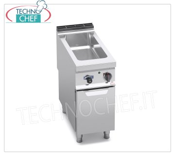 TECHNOCHEF - Bagnomaria Elettrico Professionale su Vano a Giorno, Cap.1xGN 1/1+1xGN 1/3, Mod.E9BM4M BAGNOMARIA ELETTRICO su VANO a GIORNO, BERTOS, Linea MAXIMA 900, Serie CONSTANT, con vasca per 1 bacinella GN 1/1 + 1 bacinella GN 1/3 (escluse),  V.230/1, Kw.1,5, Peso 33 Kg, dim.mm.400x900x900h