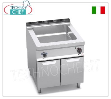 TECHNOCHEF - Bagnomaria Elettrico Professionale su Vano, Capacità 2xGN 1/1 + 1xGN 1/3, Mod.E9BM8M BAGNOMARIA ELETTRICO su VANO a GIORNO, BERTOS, Linea MAXIMA 900, Serie CONSTANT, con vasca per 2 bacinelle GN 1/1 + 1 bacinella GN 1/3 (escluse),  V.230/1, Kw.3,00, Peso 48 Kg, dim.mm.800x900x900h