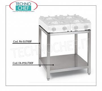 Supporto in Acciaio Inox Supporto in acciaio inox per posizionare n°2 fornelli serie BIG7002F, dim.cm.cm 70x63x73,5h
