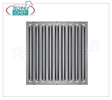 Filtro Grasso inox per Cappe Aspiranti di tipo a labirinto Antifiamma  DIN 18869-5 Tipo A,  dim.mm.400x400x40h