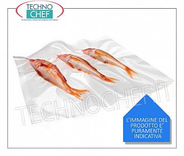 TECHNOCHEF - Buste  sottovuoto - goffrate  spessore 105 micron, Confezione da 100 Pezzi Buste per sottovuoto groffrate, spessore 105 micron, in confezione da 100 pezzi, formato mm.150x300