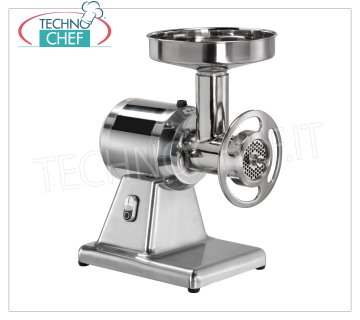 FIMAR - Tritacarne Tipo 22, Professionale con gruppo macinazione INOX, mod.22/SN Tritacarne 'TIPO 22', con BOCCA di carico diametro 52 mm, RESA 250 Kg/h, Gruppo macinazione Carne ESTRAIBILE  in Acciaio Inox , MONOFASE  o TRIFASE Kw  1,1  Dim. mm  450x290x520h