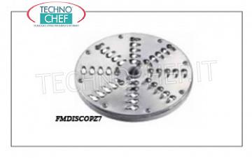 Disco Tagliaverdure per sfilacciare e grattugiare, fori da  7 mm, per Mozzarella