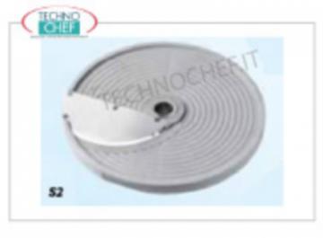Accessorio - Disco Tagliaverdure per Fette da 2 mm, Lama Falcata Disco per Fette da 2 mm, Lama Falcata