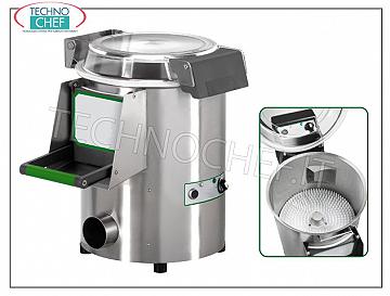 FIMAR - Technochef, Lavacozze Professionale, capacità carico Kg 10/18, Mod.LCN/18 Puliscicozze, capacità produttiva Kg/h 220, carico cozze Kg 10/18, V  400/3, Kw 0,90, dimensioni mm 400x770x930h