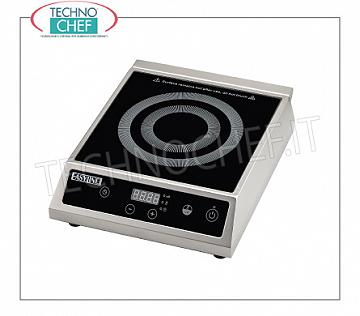 Technochef - PIASTRA ad INDUZIONE da Tavolo, SUPERFICIE INDUTTIVA Ø da 140 a 220 mm