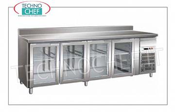 Tavoli refrigerati frigor/freezer Gastronorm Alzatina posteriore sul piano per Mod. FO-GN4100TNG