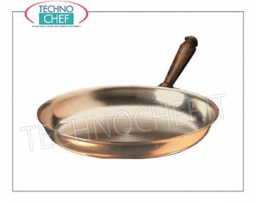 Padella per Fornello  Flambeau da cm 29 Padella per Fornello flambè inox-cuprum con manico in legno, diam.mm.290.