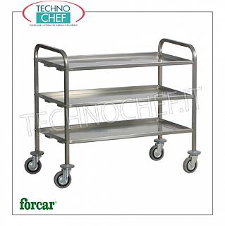 Carrelli di servizio in acciaio inox