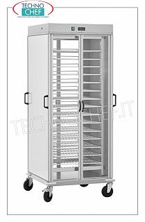 Carrello portapiatti caldi, con 10 ripiani grigliati GN 2/1 CARRELLO PORTAPIATTI CALDO con 10 PIANI GRIGLIATI VERNICIATI Gastro-Norm 2/1 (mm.650x530), REGOLABILI in altezza con un PASSO di 60 mm, riscaldamento statico con temperatura regolabile da +30° a + 60°C, V.230/1, Kw 0,8+0,8, dim.mm.750x780x1770h