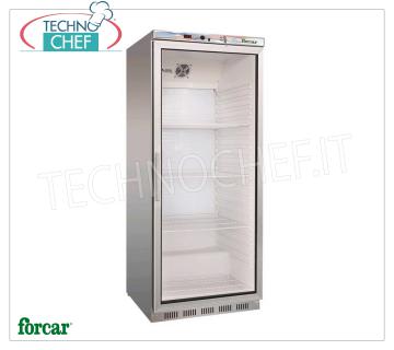 Technochef - Vetrina FRIGO per BIBITE, 1 Porta, Statico, Temp.+2°/+8°C, lt.570, Classe B, Mod.ER600GSS