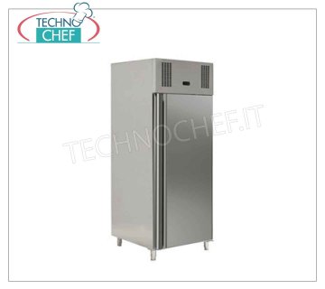 FORCAR - Armadio Freezer 1 Porta, lt.650, Temp. -18°/-22°C, Classe E, INOX 201 Armadio Freezer-Congelatore 1 Porta, Professionale, INOX 201, lt.650, Temp. -18°/-22°C, Refrigerazione Ventilata, ECOLOGICO in Classe E, Gas R290a, Gastronorm 2/1, V.230/1, Kw.0,520, Peso 124 Kg, dim.mm.740x830x2010h