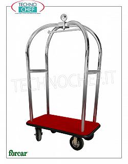 Forcar - CARRELLO PORTABAGAGLI / VALIGIE con APPENDIABITO, art. PV2021I