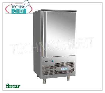 FORCAR - Abbattitore di Temperatura per 10 Teglie GN 1/1 (mm 530x325) o Teglie Pasticceria  mm 600x400