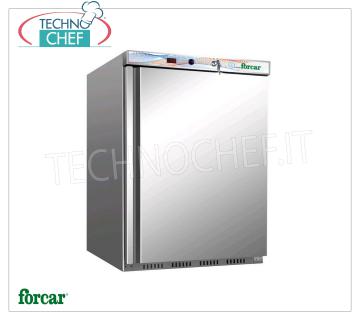 Forcar - Armadio Congelatore-Freezer, lt.130, Statico con PIANI Grigliati EVAPORANTI FISSI, Temp.-18°/-22°C, Classe A, mod.G-EF200SS