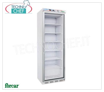 Forcar - Armadio Congelatore-Freezer, STATICO con PIANI Grigliati  EVAPORANTI  FISSI, 1 Porta, ECO, lt.350, Temp.-18°/ -22°C, Classe C, mod.G-EF400G