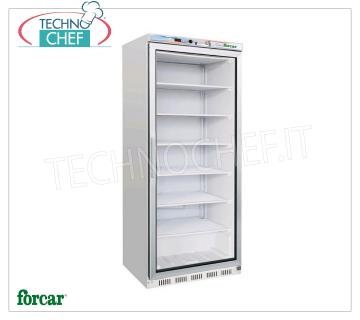 Forcar - Armadio Congelatore-Freezer 1 porta, lt.555, Statico con PIANI Grigliati  EVAPORANTI  FISSI, Temp.-18°/-22°C, Classe C,mod.G-EF600G