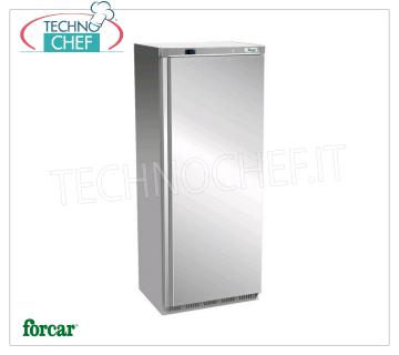 Forcar - Armadio Congelatore-Freezer, lt.641, Ventilato, Temp.-18°/-22°C, Classe C, mod.G-EF700SS Armadio Congelatore-Freezer 1 Porta, Professionale, lt.641, Temp.-18°/-22°C, Ventilato, ECOLOGICO in Classe C, GAS R290, V.230/1, Kw.0,55, Peso 113 Kg, dim.mm.777x730x1895h