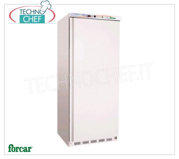 Forcar - Armadio Frigo Pasticceria-Pizzeria 1 Porta, per 6 TEGLIE 60x40, Classe C, mod.ER500P Armadio Frigorifero Pasticceria-Pizzeria 1 Porta,  esterno in lamiera bianca, interno in ABS, lt.520, Temp.+2°/+8°C, ECOLOGICO in Classe C, Gas R600a, Statico con ventilatore interno, V.230/1, Kw.0,15, Peso 90 Kg, dim.mm.780x715x1750h