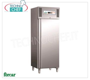 Forcar - Armadio Congelatore-Freezer, lt.650, Temp.-18°/-22°C, Ventilato, Classe D, mod.G-GN650BT Armadio Congelatore-Freezer 1 Porta, Professionale, lt.650, Temp.-18°/-22°C, ECOLOGICO in Classe D, GAS R290, Ventilato, Gastronorm 2/1, V.230/1, Kw.0,5, Peso 138 Kg, dim.mm.740x830x2010h.