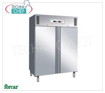 Forcar - Armadio Frigo-Freezer Combinato INOX 304, 2 Porte, 2 temperature, mod.G-GNV1200DT